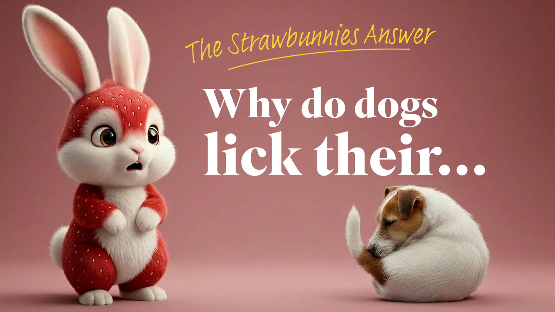 Why do dogs lick their butts?